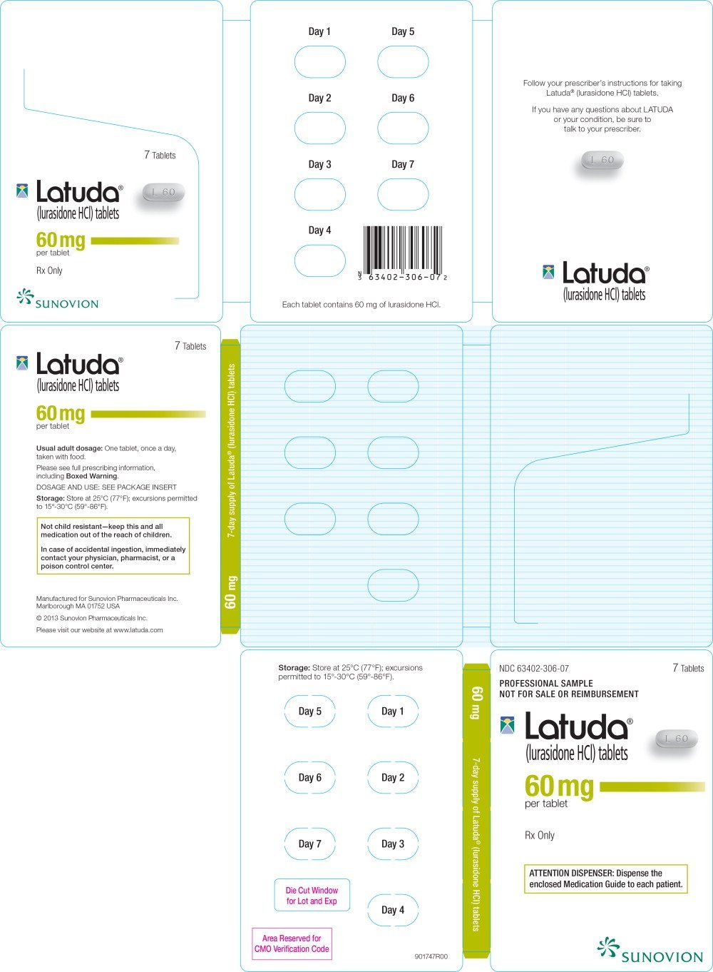 Latuda FDA prescribing information, side effects and uses
