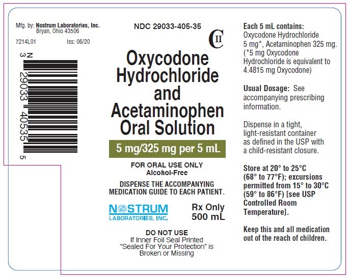 Oxycodone and Acetaminophen Oral Solution PI