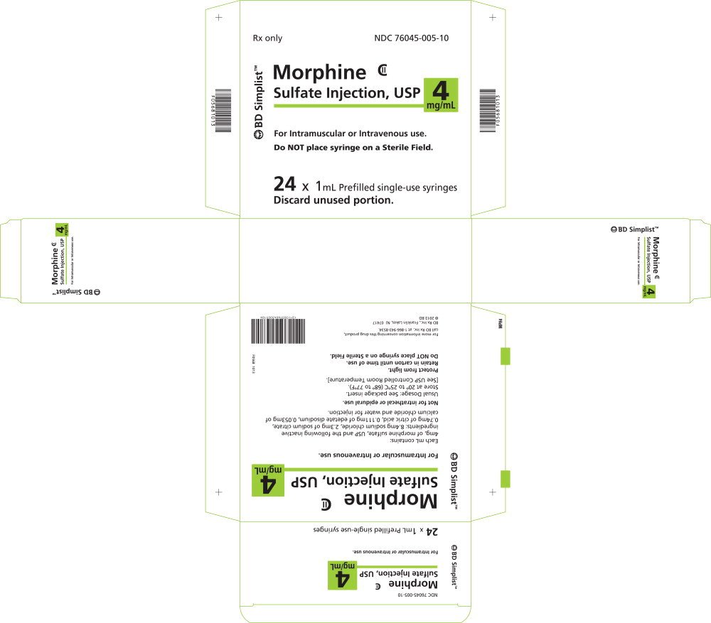 Morphine Injection - FDA prescribing information, side effects and uses