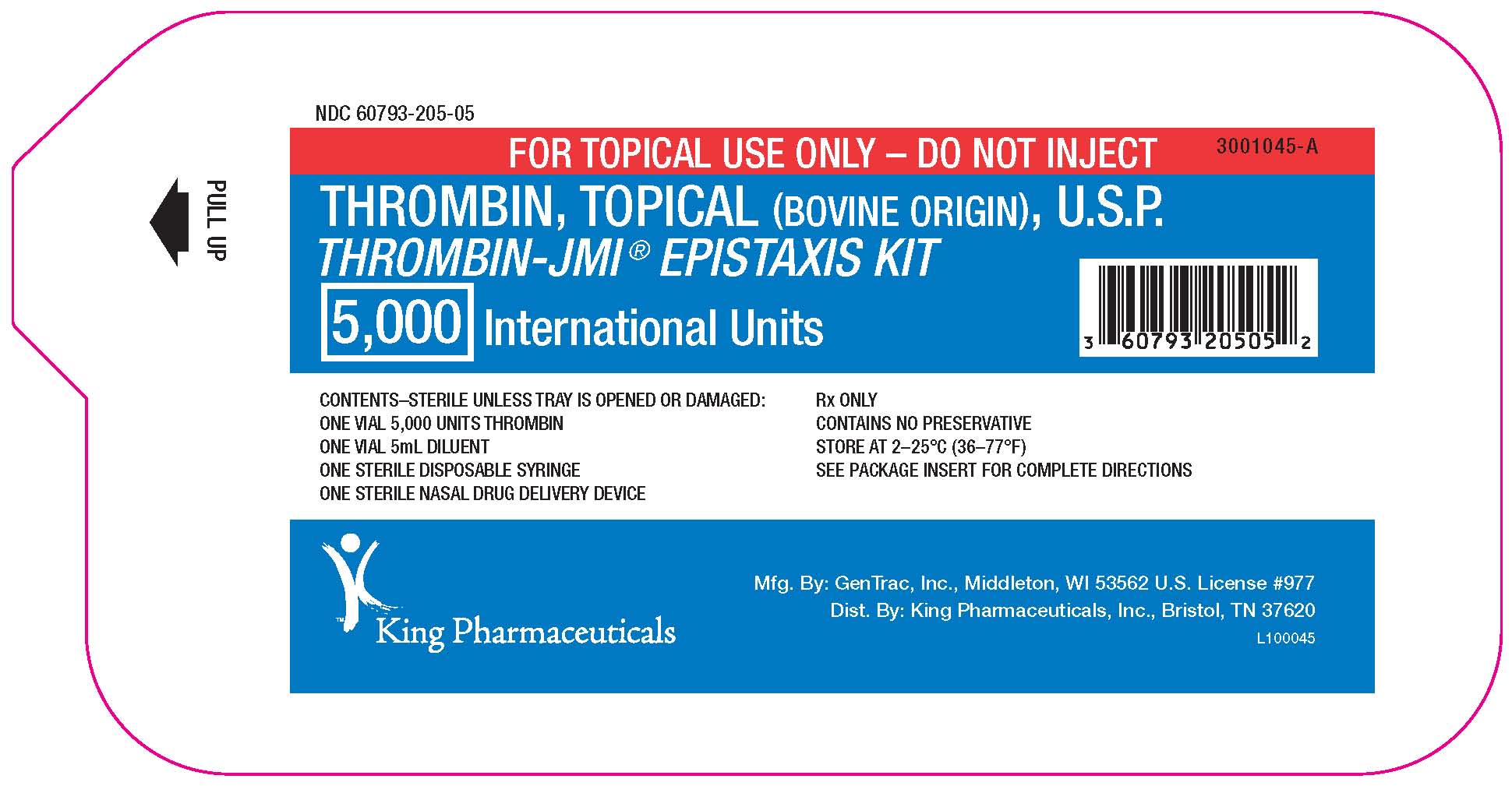 Thrombin-JMI - FDA prescribing information, side effects and uses