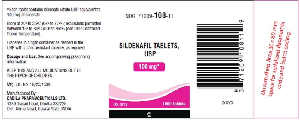 Sildenafil Tablets, USP 100 mg