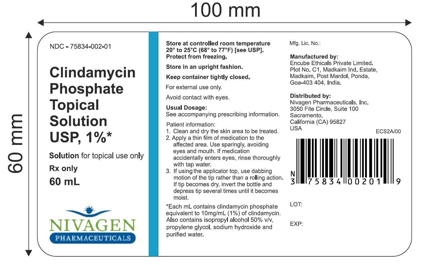 Clindamycin Topical Solution - FDA prescribing information, side ...