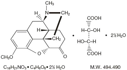 Hydrocodone chemical structure