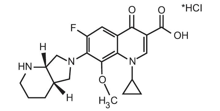 Moxifloxacin Hydrochloride in Sodium Chloride Chemical Structure