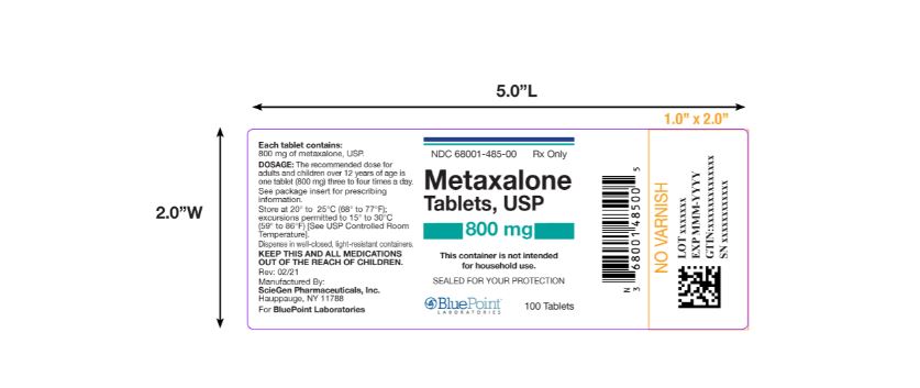 Metaxalone 800mg Label