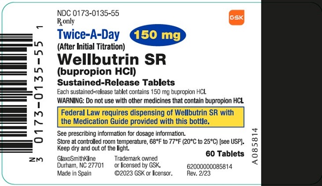 Substantially reduced wellbutrin xl