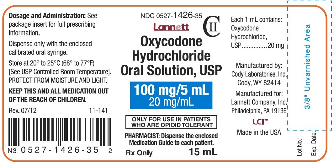 Oxycodone Solution Concentrate FDA prescribing information, side