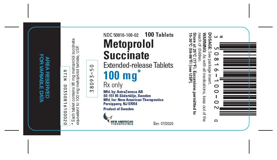 metoprolol succ er 100 mg