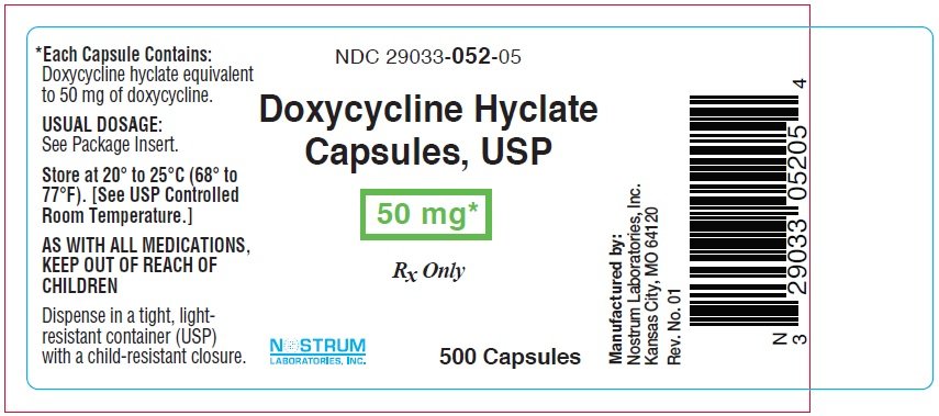 Doxycycline Hyclate - FDA prescribing information, side effects and uses