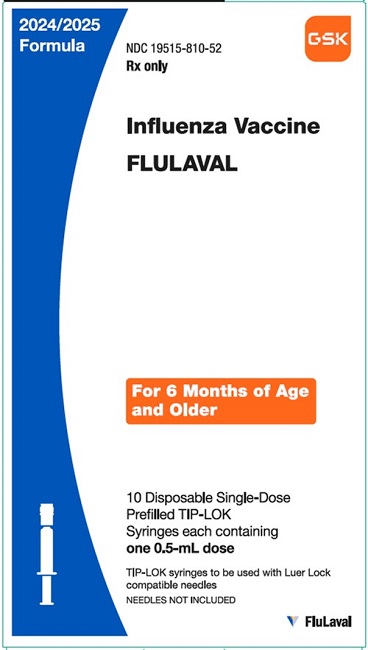 Flualval Trivalent 2024-2025 10 dose carton