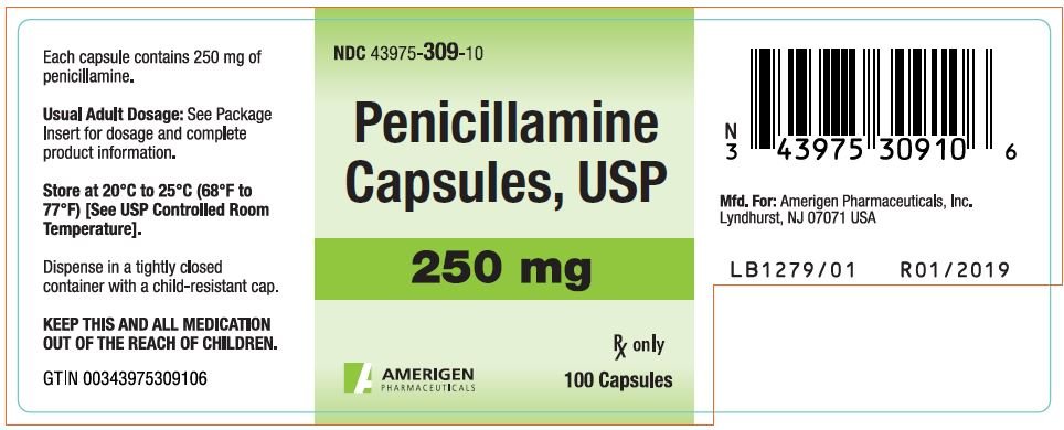 Penicillamine Capsules - FDA prescribing information, side effects and uses