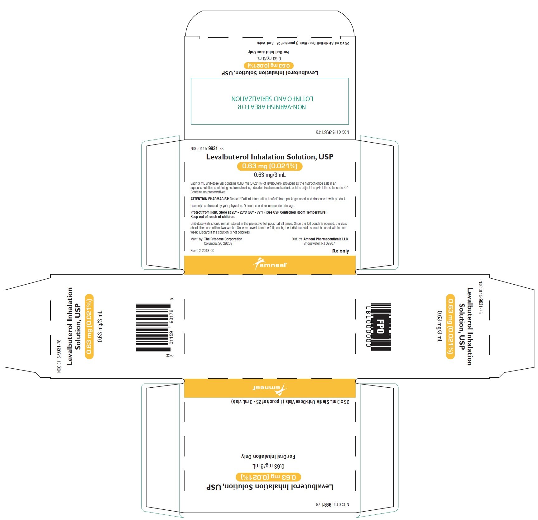 Levalbuterol - FDA prescribing information, side effects and uses