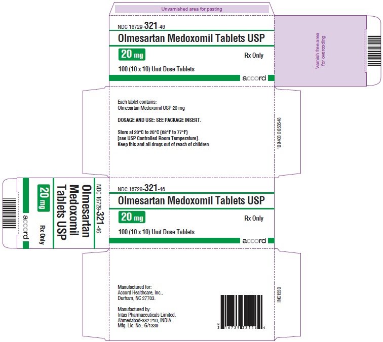 Olmesartan Medoxomil Tablets – 20 mg 100 Bottle Carton