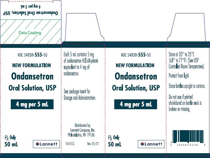 Ondansetron Oral Solution FDA prescribing information, side effects