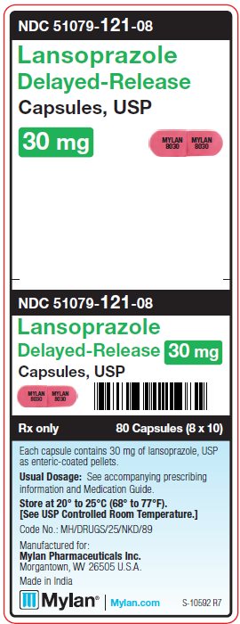 Lansoprazole D.R. 30 mg Capsules Unit Carton Label