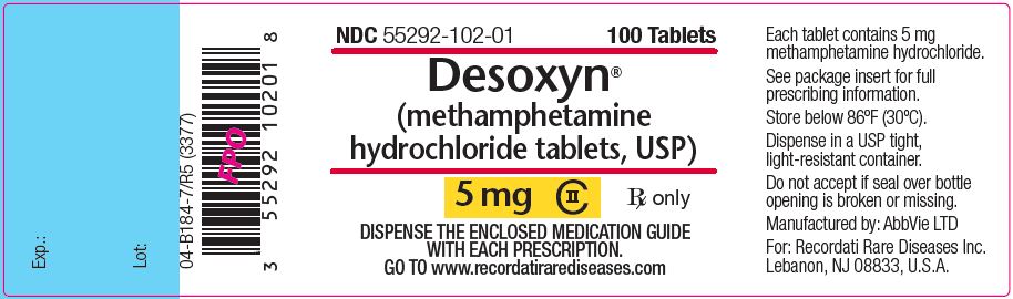  Desoxyn  FDA prescribing information side effects and uses