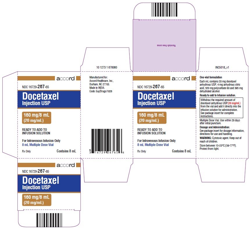 PACKAGE LABEL-PRINCIPAL DISPLAY PANEL - Carton 160 mg/8 mL