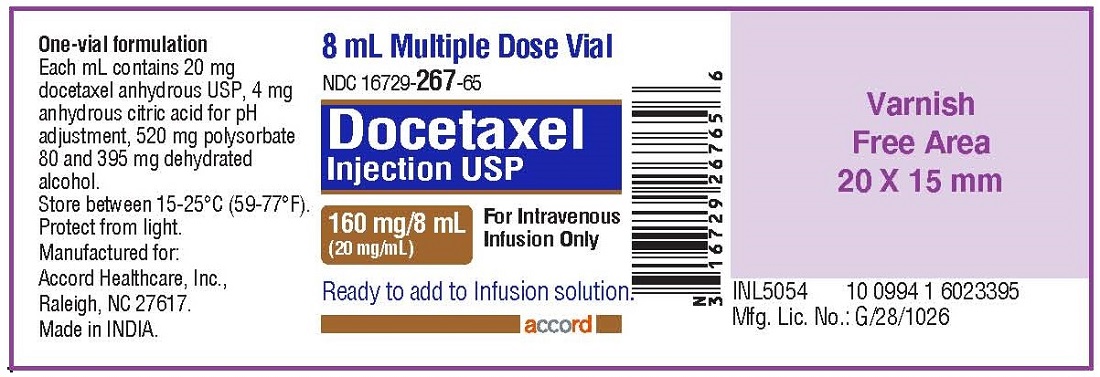 PACKAGE LABEL-PRINCIPAL DISPLAY PANEL - Label 160 mg/8 mL