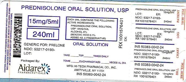 Prednisolone Syrup - FDA prescribing information, side 